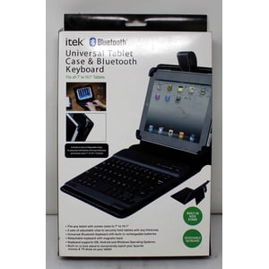 Itek Universal Tablet Case & Bluetooth Keyboard Black 1 Count