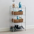 thumbnail image 5 of Rubbermaid Freestanding 4-Tier Multipurpose Wire Shelving Unit, Satin Nickel, 5 of 9