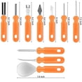 thumbnail image 3 of Juego de cuchillos para tallar calabazas de Halloween Yellow Tong Acero inoxidable 10 piezas, 3 of 8