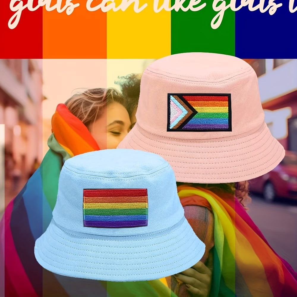 Funny Pride Rainbow Flag Patch - Full Embroidery Hook and Loop Fastener for Clothes, Hats, Backpacks, and Bags
