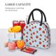 thumbnail image 5 of Fotbe Strawberry Bolsa de Almuerzo con Estampado, Lonchera Aislada, Contenedor de Comida Reutilizable Tipo Cooler a Prueba de Fugas, 5 of 6