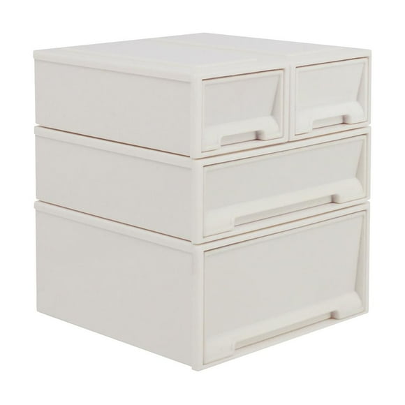 4x 1: 6 Chest of Drawers Storage Box Simulation Model Room Supplies Scenery Accessories , White