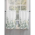thumbnail image 5 of Spring Floral Living Room Curtains 2 Panel, White Daisy Watercolor Leaves Pastoral Cafe Window Treatment, Farmhouse Bedroom Bathroom Kitchen Curtains Drapes 104"x45", 5 of 6