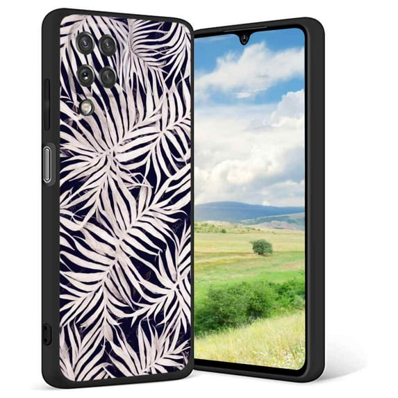 Compatible with Samsung Galaxy A42 Phone Case, Exotic-Leaves-52 Case Men Women, Flexible Silicone Shockproof Case for Samsung Galaxy A42