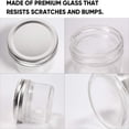thumbnail image 3 of 4oz Glass Jars With Lids(Silver) Mason Jars glass jars with lids Ideal For Honey Jam Baby Foods Wedding Favor DIY Magnet, 3 of 7