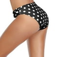 thumbnail image 4 of CAICJ98 Short de Bain Femme Femme Bas de Course Taille Haute Bas de Bikini Bas de Maillot de Bain Short de Plage Bas de Bikini Short Robe de Plage Blanc,TG, 4 of 5