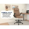 thumbnail image 6 of Misolant Drafting Chair, Tall Office Chair for Standing Desk, Standing Desk Chair with Adjustable Height and Flip-up Arm, Leather Drafting Chair, High Office Chair for Counter Height Desk, 6 of 6