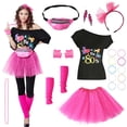 thumbnail image 1 of Accesorios de disfraz: trajes de los 80 para mujer de Halloween, 1 of 6