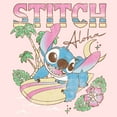 thumbnail image 2 of Toddler's Lilo & Stitch Distressed Surfing Stitch  Graphic Tee Light Pink 5T, 2 of 3