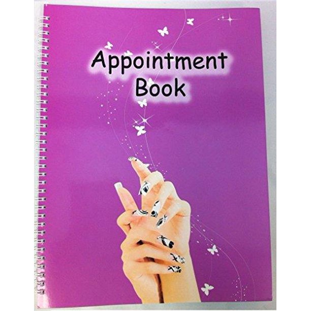 4 Column Nails Appointment Book for Salons, Spas, and other