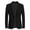 Black, variant on Men's Lightweight Jacket Mens Autumn And Winter Casual Single Breasted Suit Collar Pocket Wool Woolen Coat Small Blazer Windbreaker Black