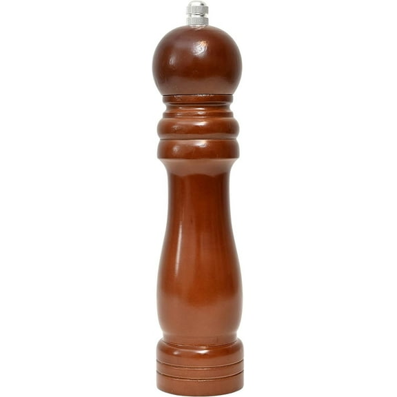 Wooden Pepper Mill or Salt Mill Adjustable Coarseness Wooden Peppermill Ceramic Grinding Mechanism Refillable Wood Pepper Grinder for your Kitchen and Cooking (8 inch) (20)