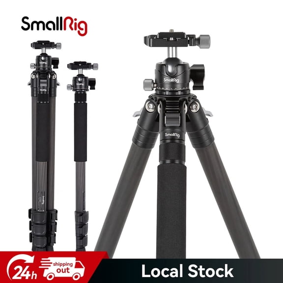 SmallRig Carbon Fiber Travel Tripod Camera Ball Head Monopod for Arca-Swiss-4060
