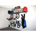 thumbnail image 4 of MonsterRAX Steel Wall Mounted Shelf - 18" D x 48" L - 500 lb Weight Capacity (Set of 2), 4 of 5