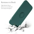 thumbnail image 5 of Case for iPhone 7 Plus iPhone 8 Plus, Slim Liquid Silicone Phone Case with 360 Rotatable Ring Holder Kickstand Fashion Hand Strap Magnetic Car Mount Shockproof TPU Bumper Cover - Dark Green, 5 of 16