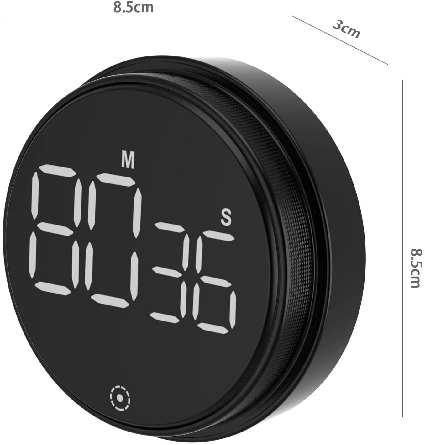 Delaman LED Digital Timer, Countdown Timer with Easy-Clean Metal Knob for Cooking, 3-Level Volume (Mute-90db) Magnetic Timer for Kitchen Walmart.com