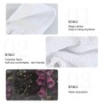 thumbnail image 2 of Yayeee Kitchen Hanging Hand Towels Set of 2 with Loop Bathroom Absorbent Tie Towel, Dark Purple Floral Pattern, 2 of 7