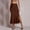 #0136-Coffee, variant on Women's Satin Skirts High Waist Side Slit Floral Embroidered Hem Midi Skirts Elegant Silky Skirts Gift