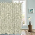 thumbnail image 3 of Fabric Shower Curtain, Vintage Sage Green Flowers Plants Shower Curtains with 12 Hooks Waterproof Machine Washable Bath Curtains for Bathroom, 54 x 78in, 3 of 6