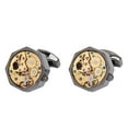 thumbnail image 3 of Watch Movement Cufflinks, Watch Movement Design Fadeless  Premium Brass Mens Cufflinks  for Meeting, 3 of 7