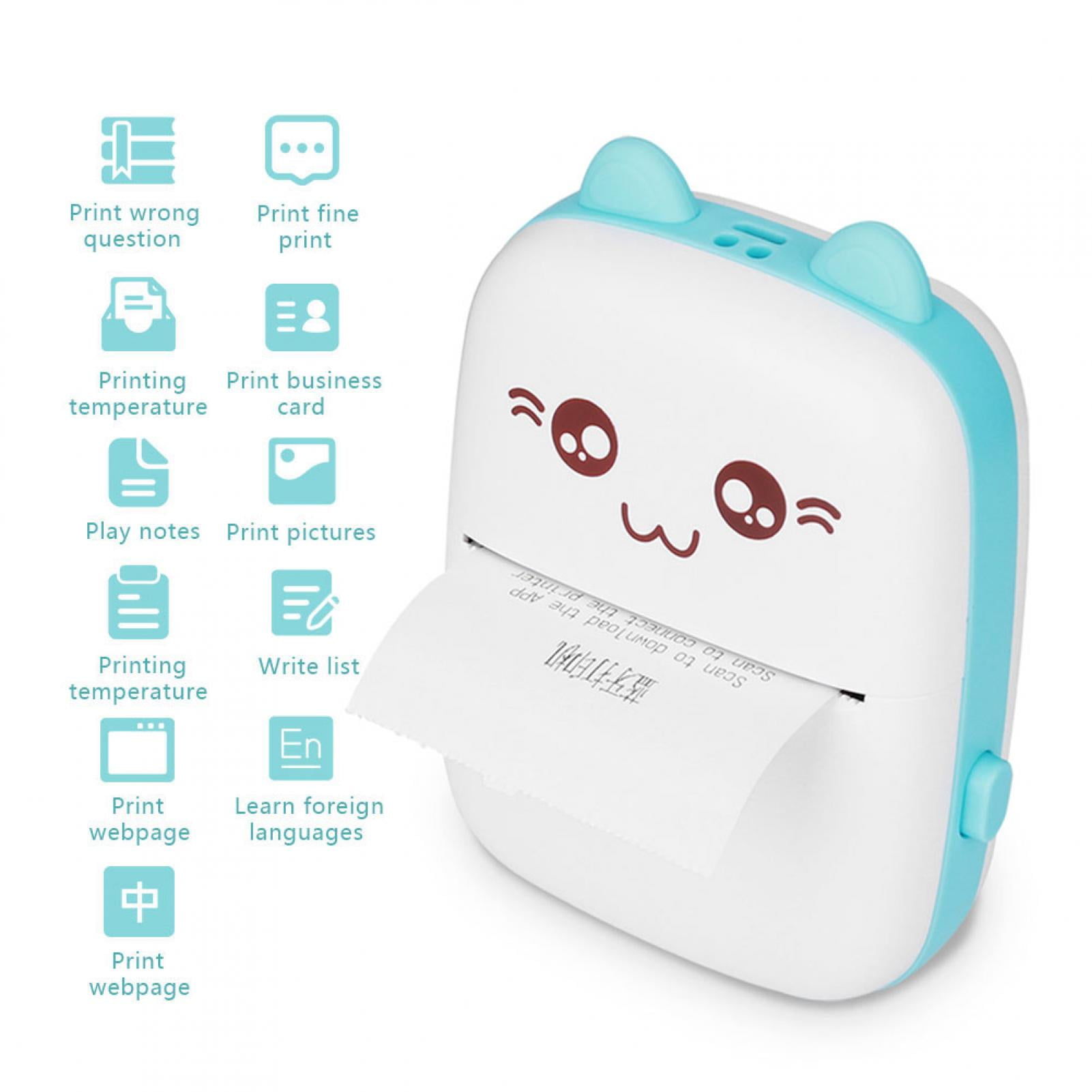 Portable Photo Printer for , Memoking Mini Photo Printer, for High Resolution Peripage Pocket Mobile Phone for Children’s Day Birthday, Compatible