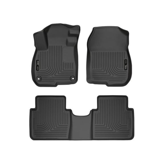 Husky Liners 99401 Weatherbeater Floor Mats Fit 2017-2022 Honda CR-V Hybrid, Non-Hybrid - Front/2nd Seat - Black