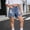 Khaki, variant on Amidoa Girls Shorts Toddler Casual Summer Soft Elastic Waist Solid Color With Pockets Shorts for Kids Purple Size 8