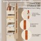 thumbnail image 2 of Organizador colgante para clóset Homsorout de 4 niveles, color beige, 2 of 8