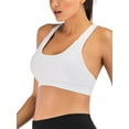 thumbnail image 2 of Sports Bra for Women Wirefree Padded Yoga Bras Workout Running Fitness Crop Tank Tops with Built in Bra, 2 of 5