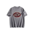 thumbnail image 3 of 1 Piece Men's Retro STP Stone Temple Pilots Pattern T-Shirt - Casual Breathable Cotton, Short Sleeve, Loose Fit, Retro Band Logo Design, Perfect Gift for Music Fans, Rock T-Shirt, 3 of 4