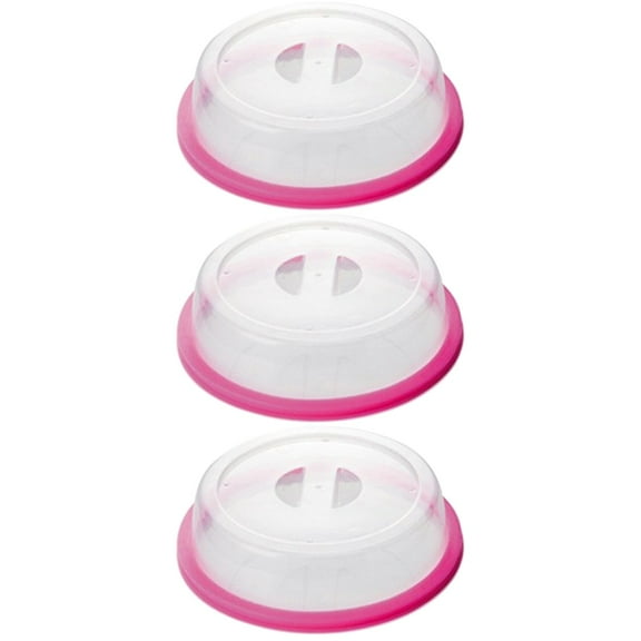 Set of 3 Microwave Splatter Guards with Oil- Covers for Kitchen Use, , and