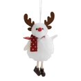thumbnail image 3 of Adornos navideños Pequeñas artesanías en miniatura Colgantes de muñecos de peluche encantadores Colgante colgante de de Navidad para oficina Ciervo Yotijar colgante de árbol de navidad, 3 of 6