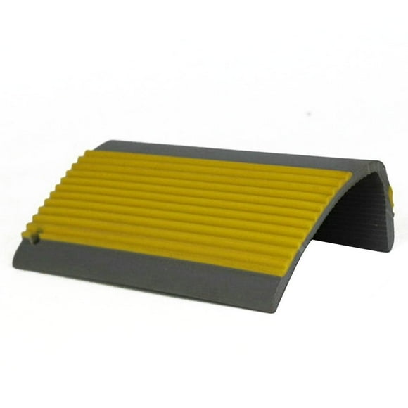 Stair Edge Protector Stair Edging Self-Adhesive Rubber Stair Nosing Stair Nose Molding, Non-Slip Stair Tread Stair Trim for Indoor & Outdoor Stair Steps