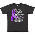 thumbnail image 3 of Inktastic Alzheimer's Awareness Brave and Strong T-Shirt, 3 of 5