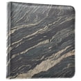 thumbnail image 2 of Leather Cover Photo Album 80 Pockets 4x6 Photos Bookshelf Picture Album Elegant Black Marble, 2 of 9
