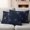 Blue, variant on Black Khaki Outdoor Waterproof Pillow Covers, Spring Flora Decorative Square Throw Pillowcase Sofa Cushion Sham for Patio/Couch/Chair, 20"x20" 2 Pack