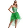 thumbnail image 4 of Disfraz de hada elfo de Halloween para mujer, disfraz de Cosplay de Anime con lentejuelas brillantes, dobladillo de tul alto y bajo, vestido de princesa, ropa de fiesta, 4 of 5