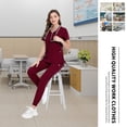 thumbnail image 6 of VIAOLI Scrubs Set for Women Nurse Uniform Jogger Set Stretch Top & Pants with Multi Pocket for Nurse Workwear, 6 of 7