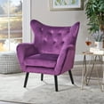 thumbnail image 3 of Danielle Velvet Arm Chair, 3 of 11
