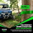 thumbnail image 3 of Rhino USA Tree Saver Tow Strap (3" x 8') - 31,518lb Break Strength - Emergency Recovery Strap Winch Extension (Green), 3 of 7