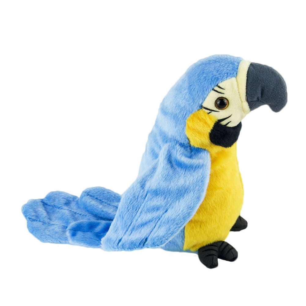 Electric Talking Parrot Plush Toy Speaking Record Waving Wings Toy