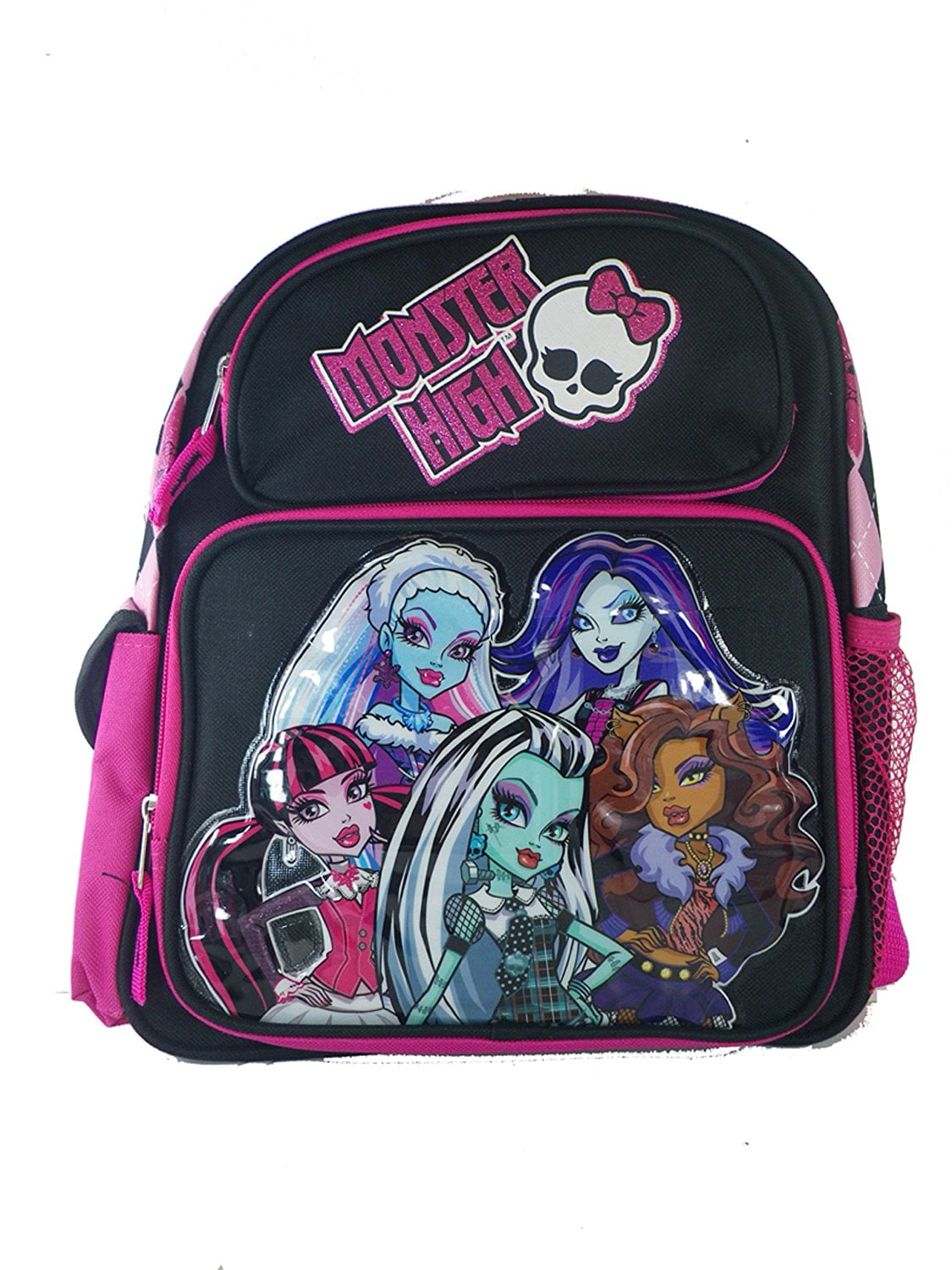Small Backpack Monster High Black and Pink Cast New 56760