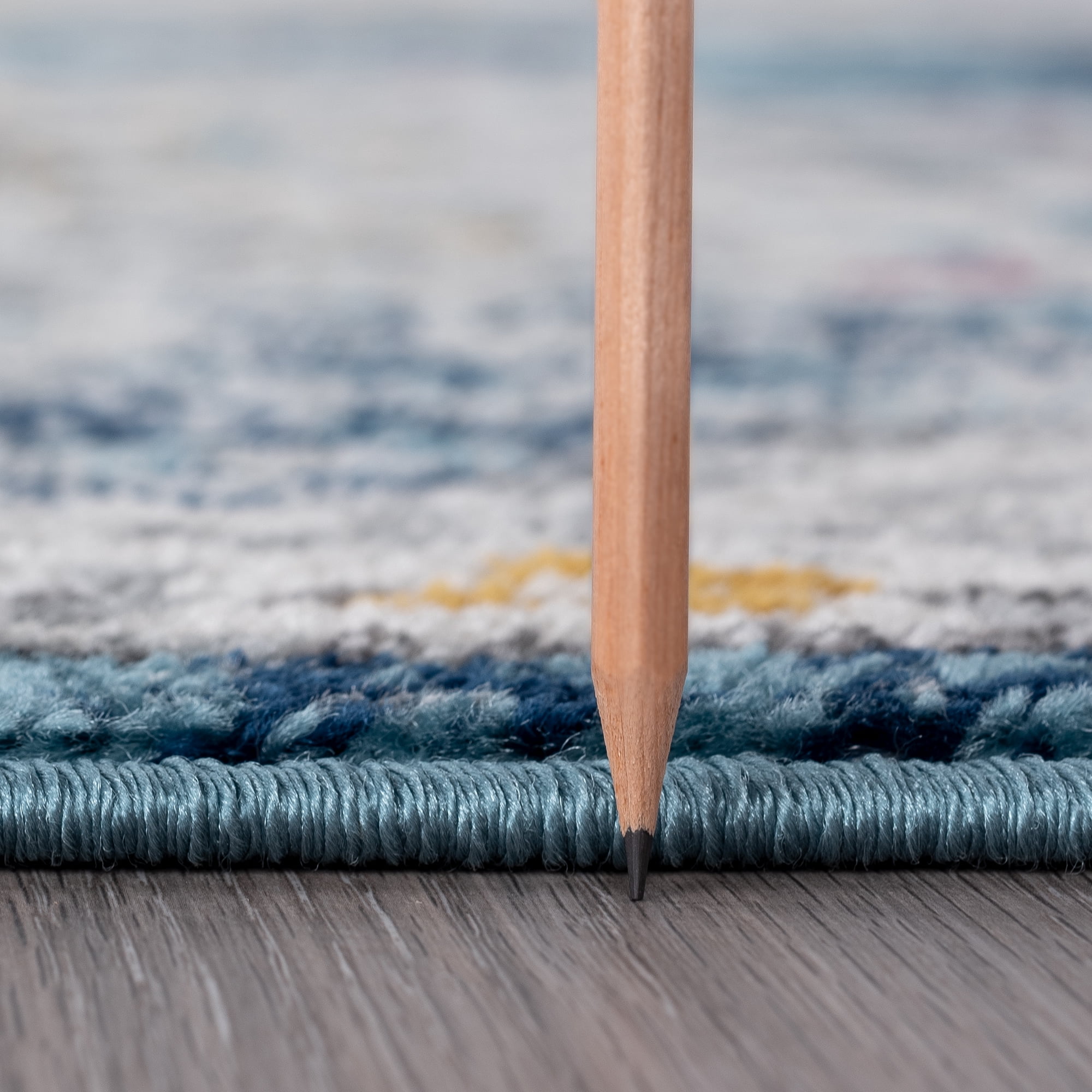 2x8 Modern Blue Runner Rugs for Hallway | Indoor Entry, Entryway, Walkway or Kitchen Rug 2'3'' x 7'3''
