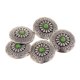 thumbnail image 4 of 5 botones de concha con tornillos occidentales vintage, botones con remaches de flores turquesas de concha mi, 4 of 7