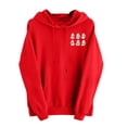 thumbnail image 4 of Hurxie Sweatshirt Hoodies Halloween for Women Graphic Pullover Top Red,M, 4 of 7