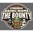 thumbnail image 2 of Junior's Star Wars: The Mandalorian Grogu Bounty Graphic Tee Charcoal Large, 2 of 3