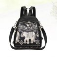 thumbnail image 3 of Waterproof Nylon Backpack Casual Multifunctional Shoulder Bag Outdoor Fitness Bag Travel Pouch Large Capacity Handbag (Elephant Style Random), 3 of 3