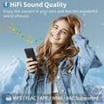thumbnail image 6 of 64GB MP3 Player Bluetooth 5.3 Built-in Speaker 2.4 In Display w/ Headphone Black, 6 of 7