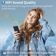 64GB MP3 Player Bluetooth 5.3 Built-in Speaker 2.4 In Display w/ Headphone Black