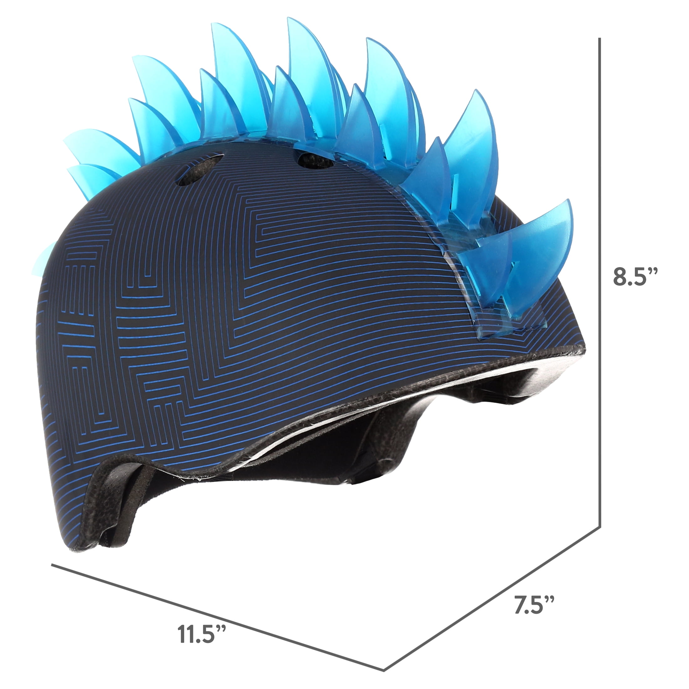 Krash! Skull Maze Youth LED Bike Helmet, Blue (Boys/Girls)
